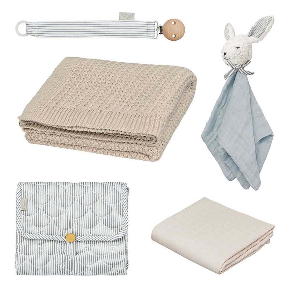 Cam Cam Gaveæske - Babyshower - Classic Stripes Blue