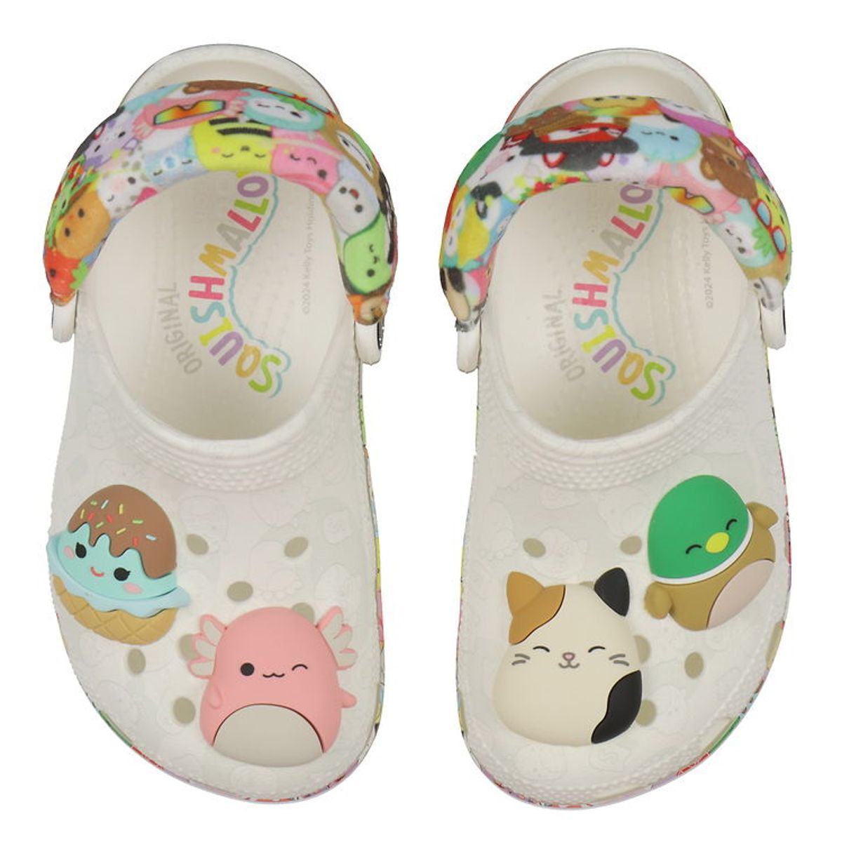 Crocs Sandaler - Classic Clog K - Hvid m. Squishmallows