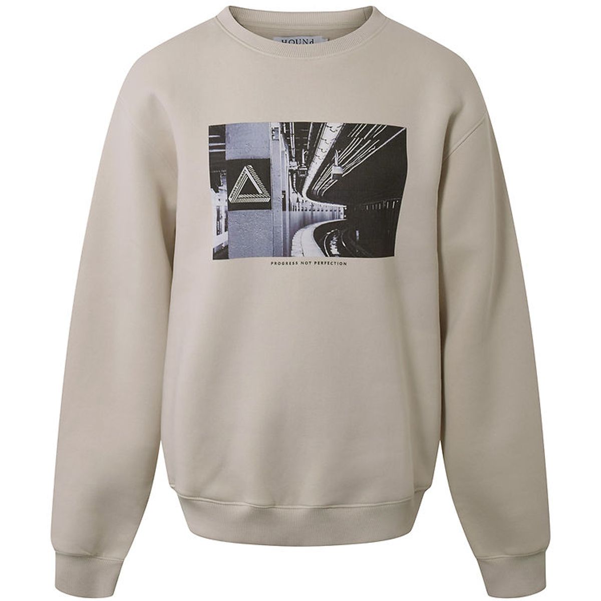 Hound Sweatshirt - Light Sand m. Print