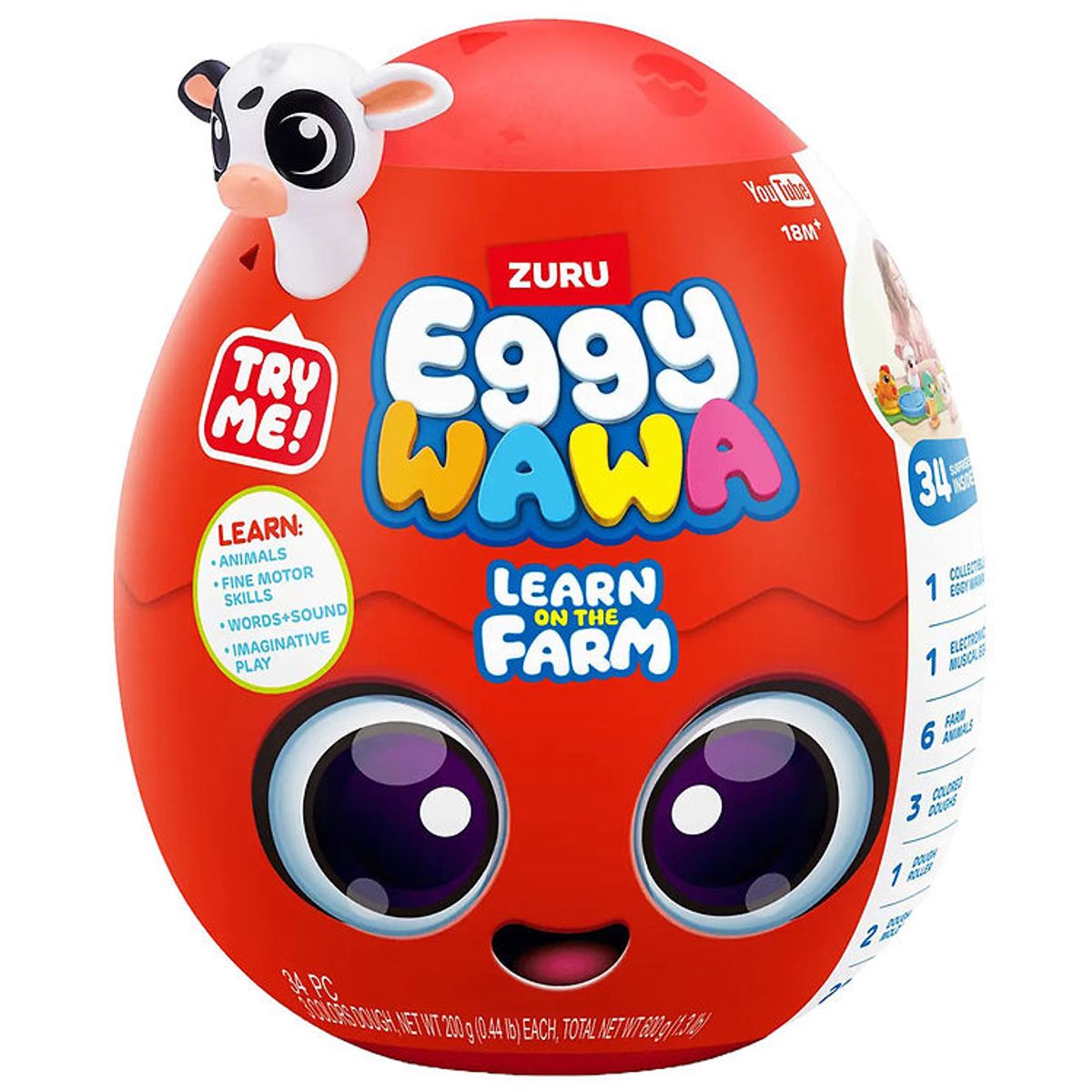 Eggy Wawa Legetøj - LEarn On The Farm Surprise Egg