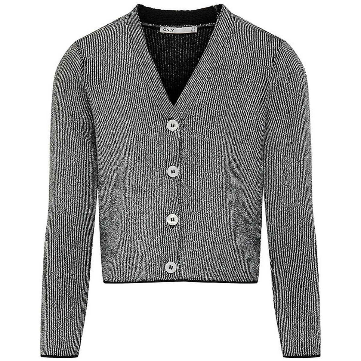 Kids Only Cardigan - KogNinna - Strik - Black/Silver Glitter