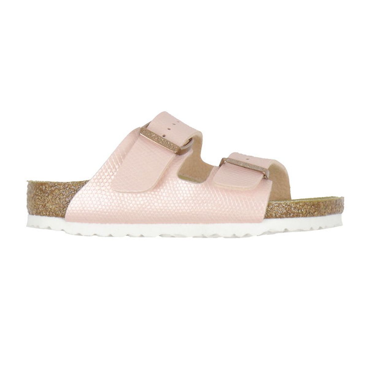 Birkenstock Sandaler - Arizona Kids BS - Shiny Lizard/Light Rose