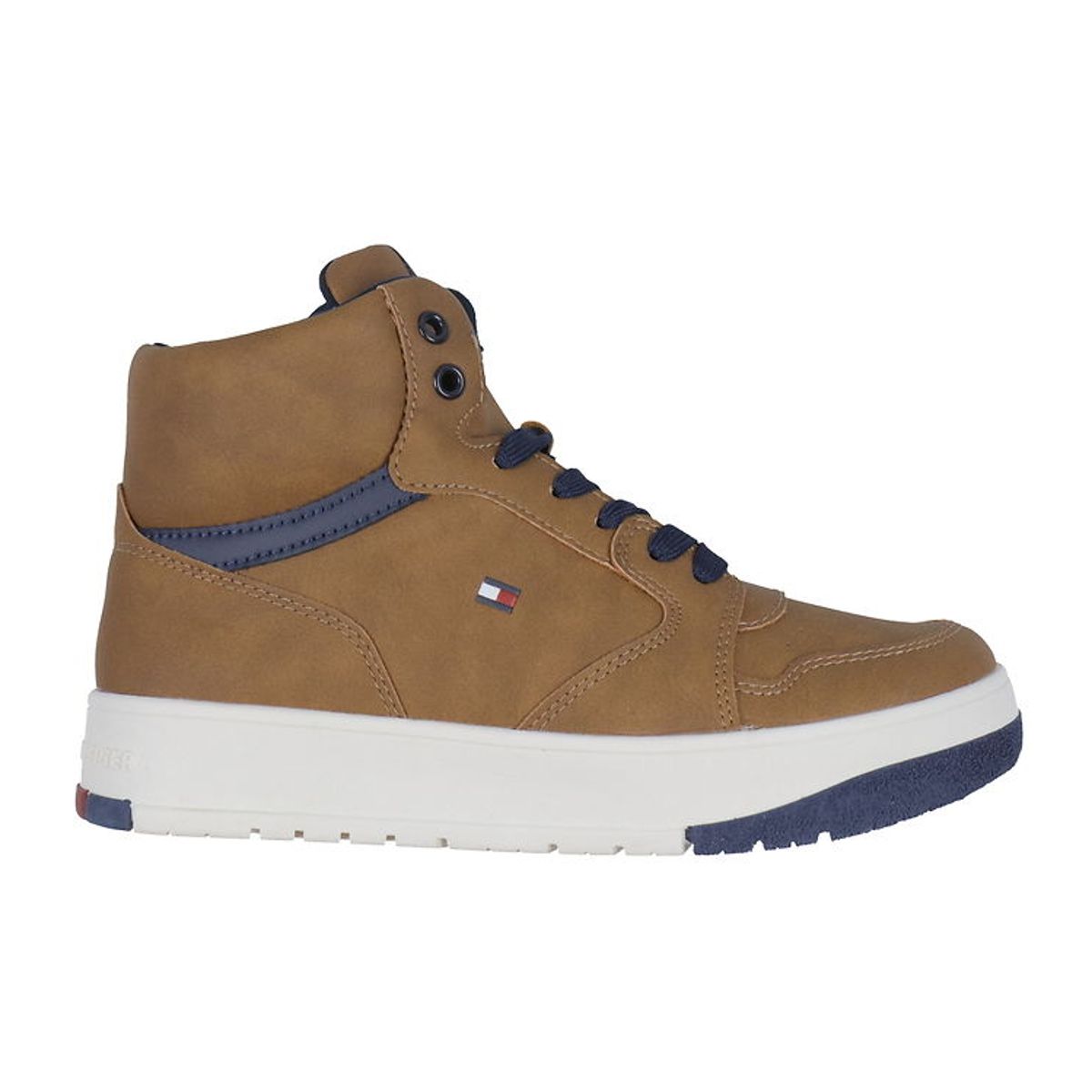 Tommy Hilfiger Støvler - Mid Cutlace-Up - Tobacco