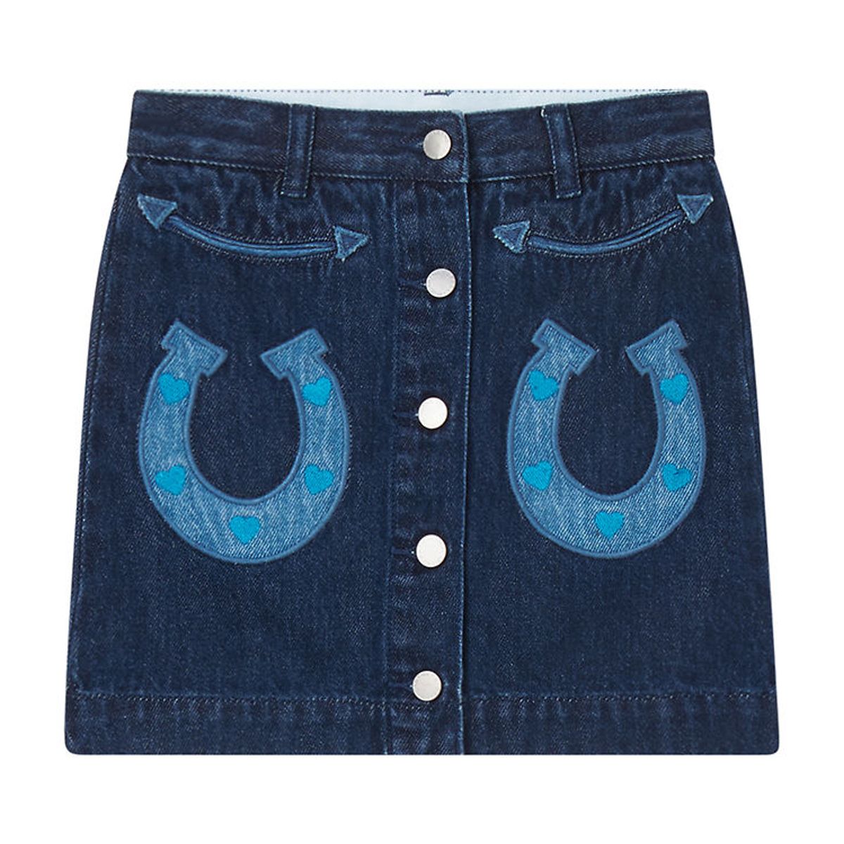 Stella McCartney Kids Nederdel - Denim - Blå m. Hestesko