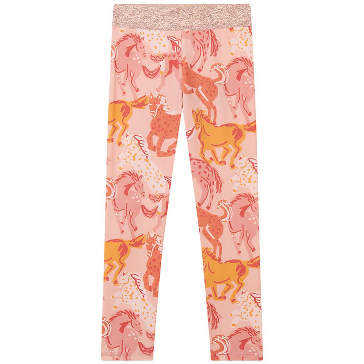 Stella McCartney Kids Leggings - Rosa/Orange m. Heste