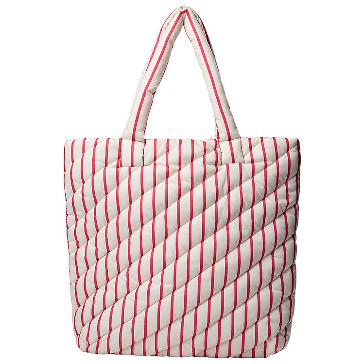 Sofie Schnoor Shopper - Off White/Berry Striped