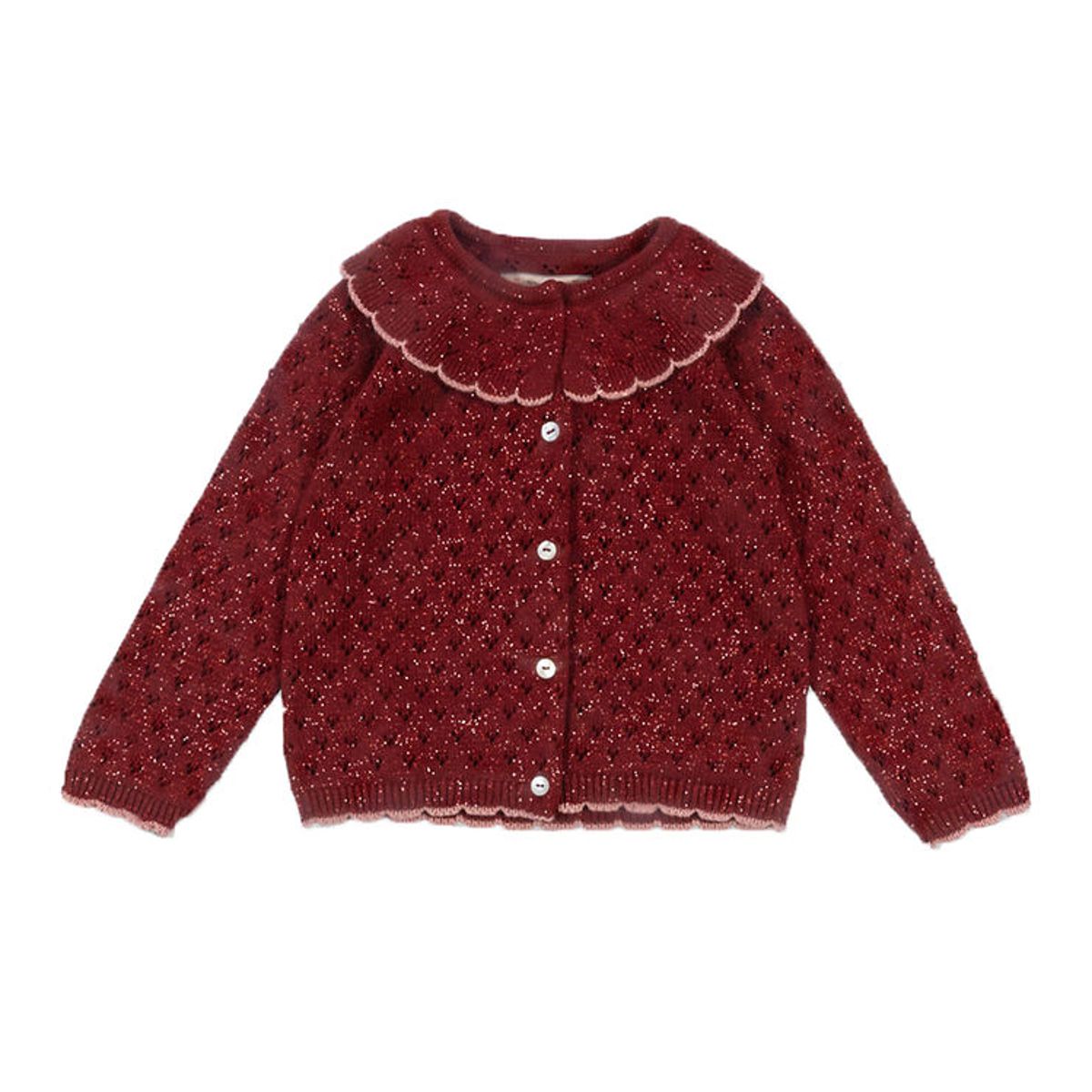 Konges Sløjd Cardigan - Strik - Holiday - Red Dahlia