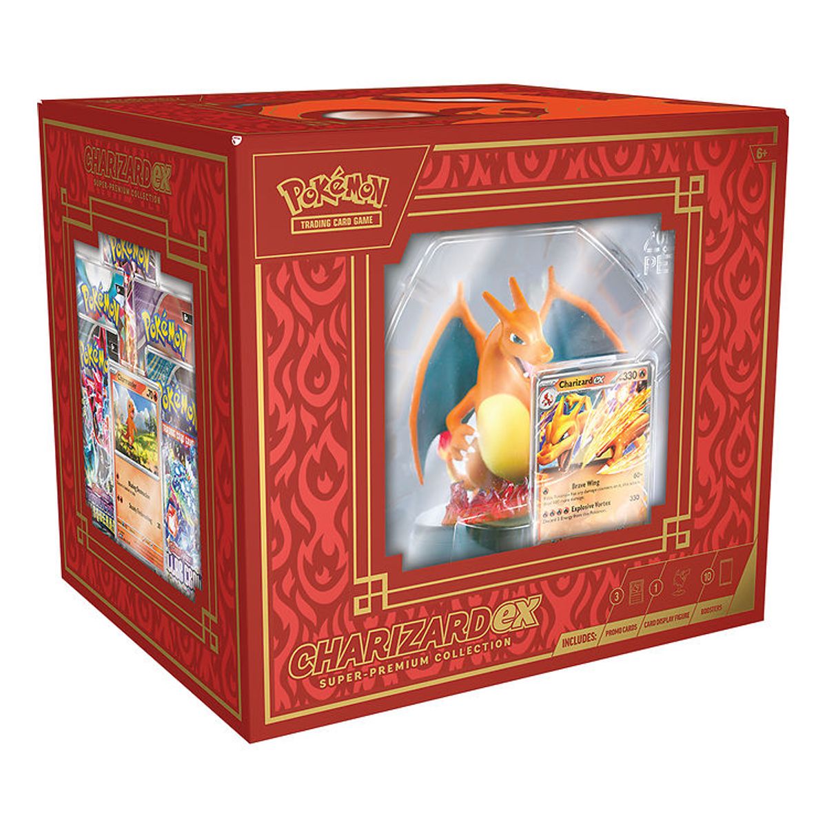 Pokémon Samlekort m. Figur - Super Premium Box - Charizard Ex