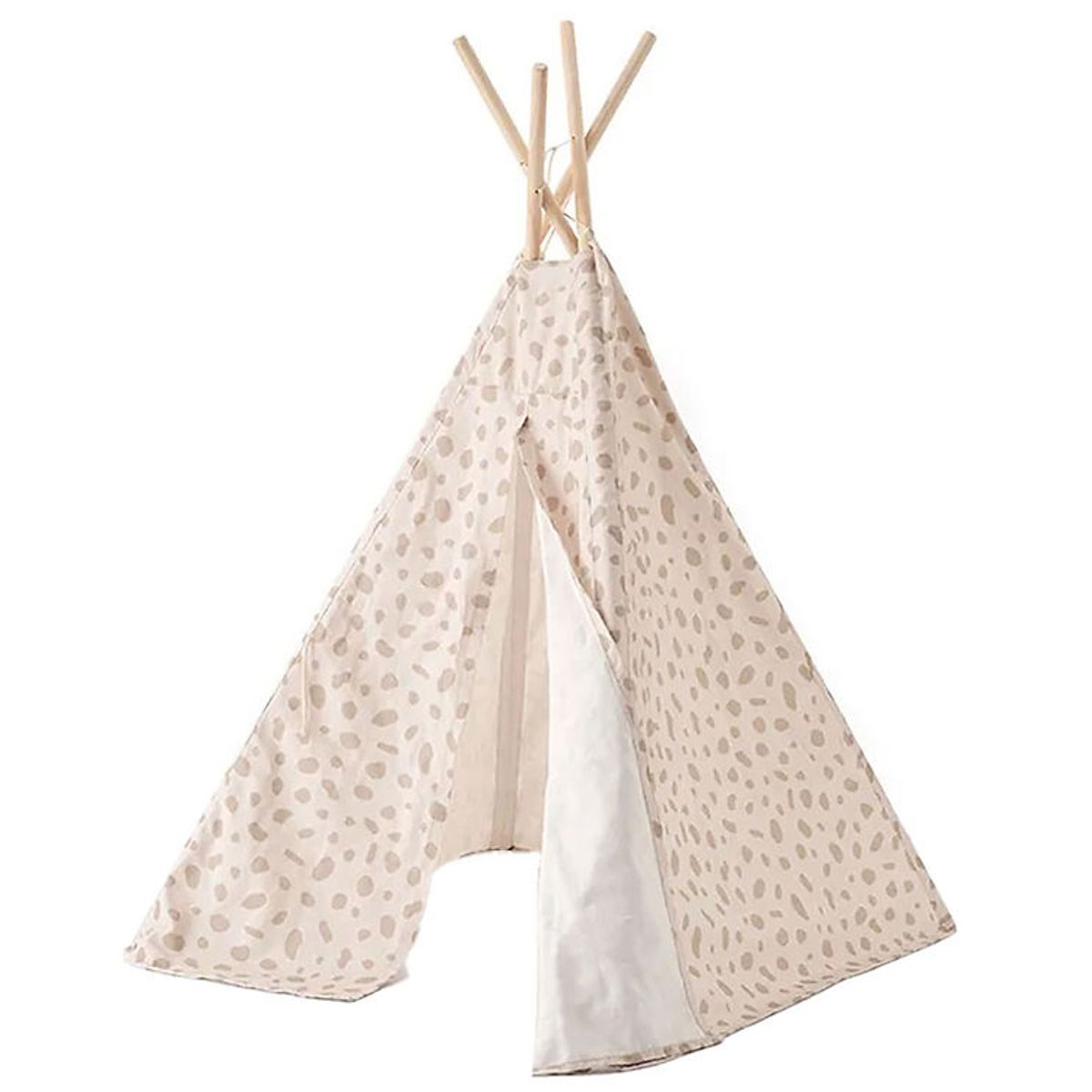 Kids Concept Legetelt - Tipi Dot - Hvid/Beige