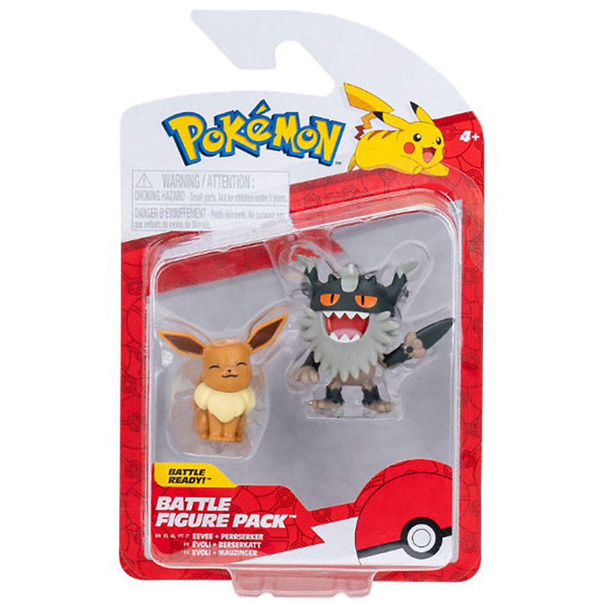 Pokémon Figur - Battle Figure 2-pak - Perrserker And Eevee