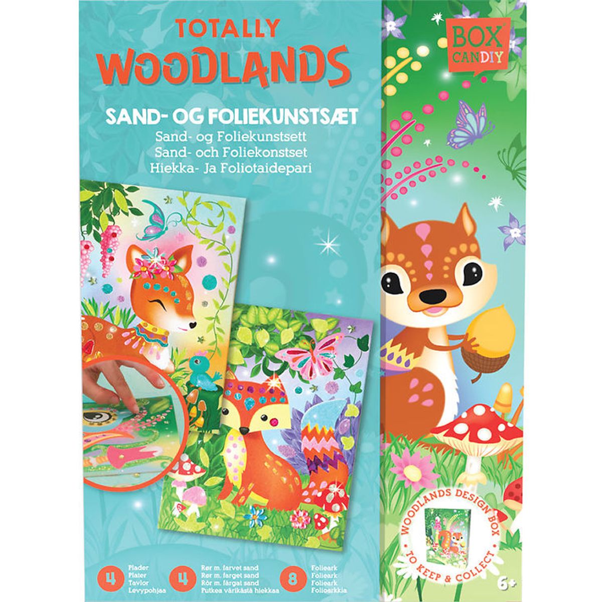 BOX CANDIY Kreasæt - Sand- og Foliekunstsæt - Totally Woodlands