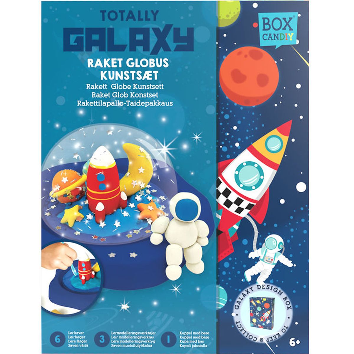 BOX CANDIY Kreasæt - Raketgalakse-kunstsæt - Totally Galaxy