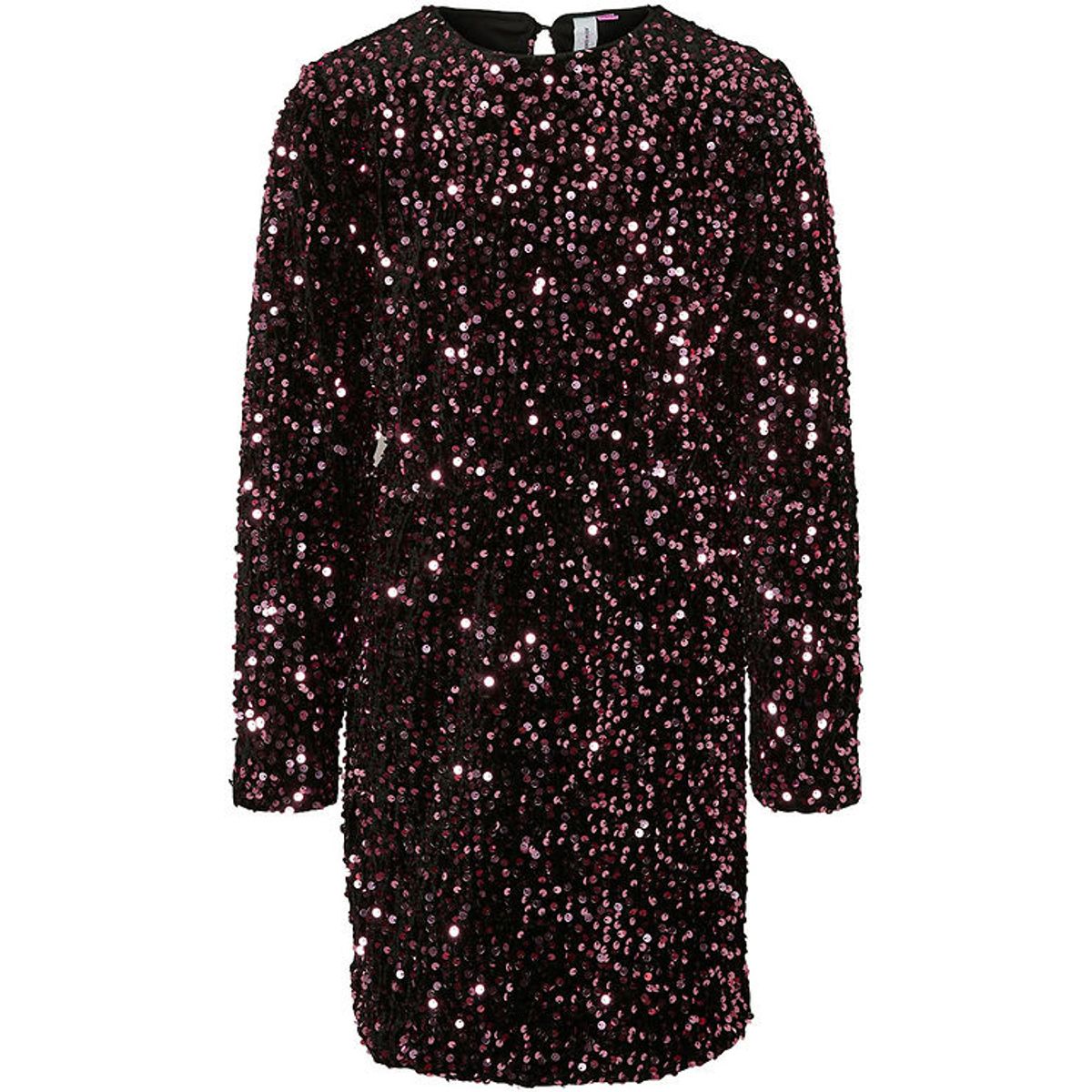 Vero Moda Girl Kjole - VmBella - Black/Rosegold Sequins