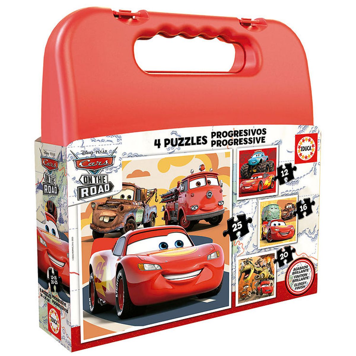 Educa Puslespil - 4 Forskellige - Disney Cars