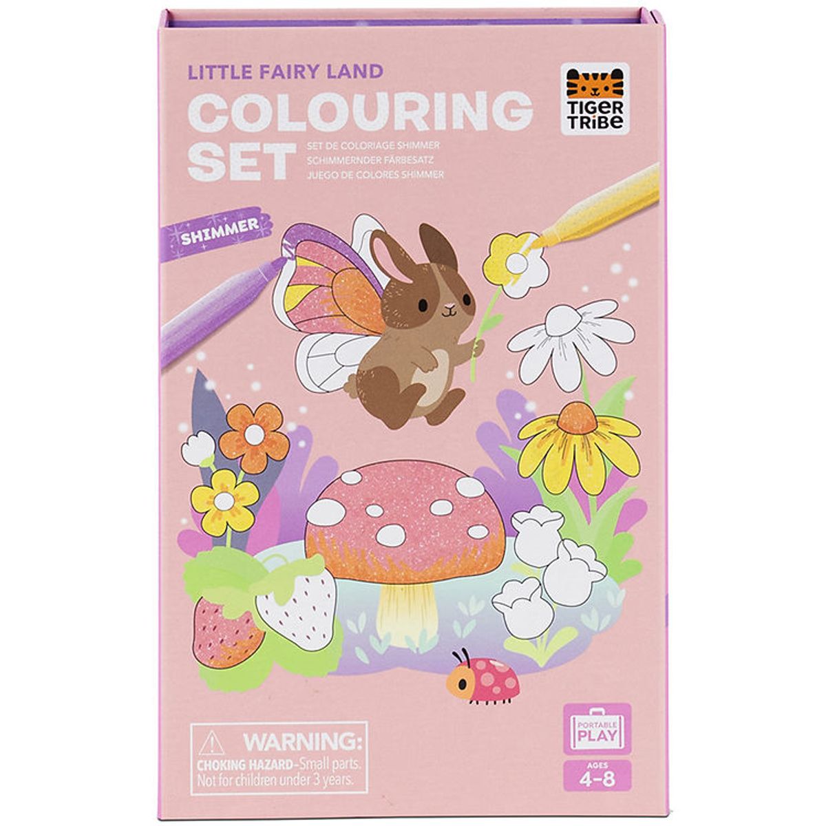 Tiger Tribe Farvesæt - Shimmer Colouring Set - Little Fairy Land