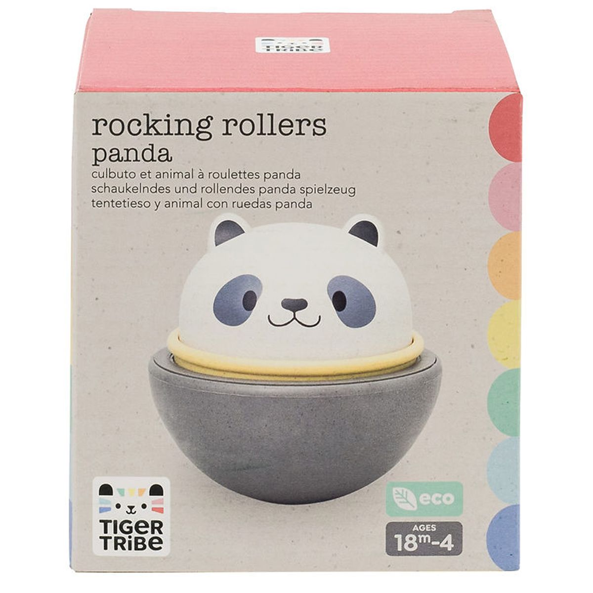 Tiger Tribe Legetøj - Rocking Rollers - Bioplast - 2i1 - Panda