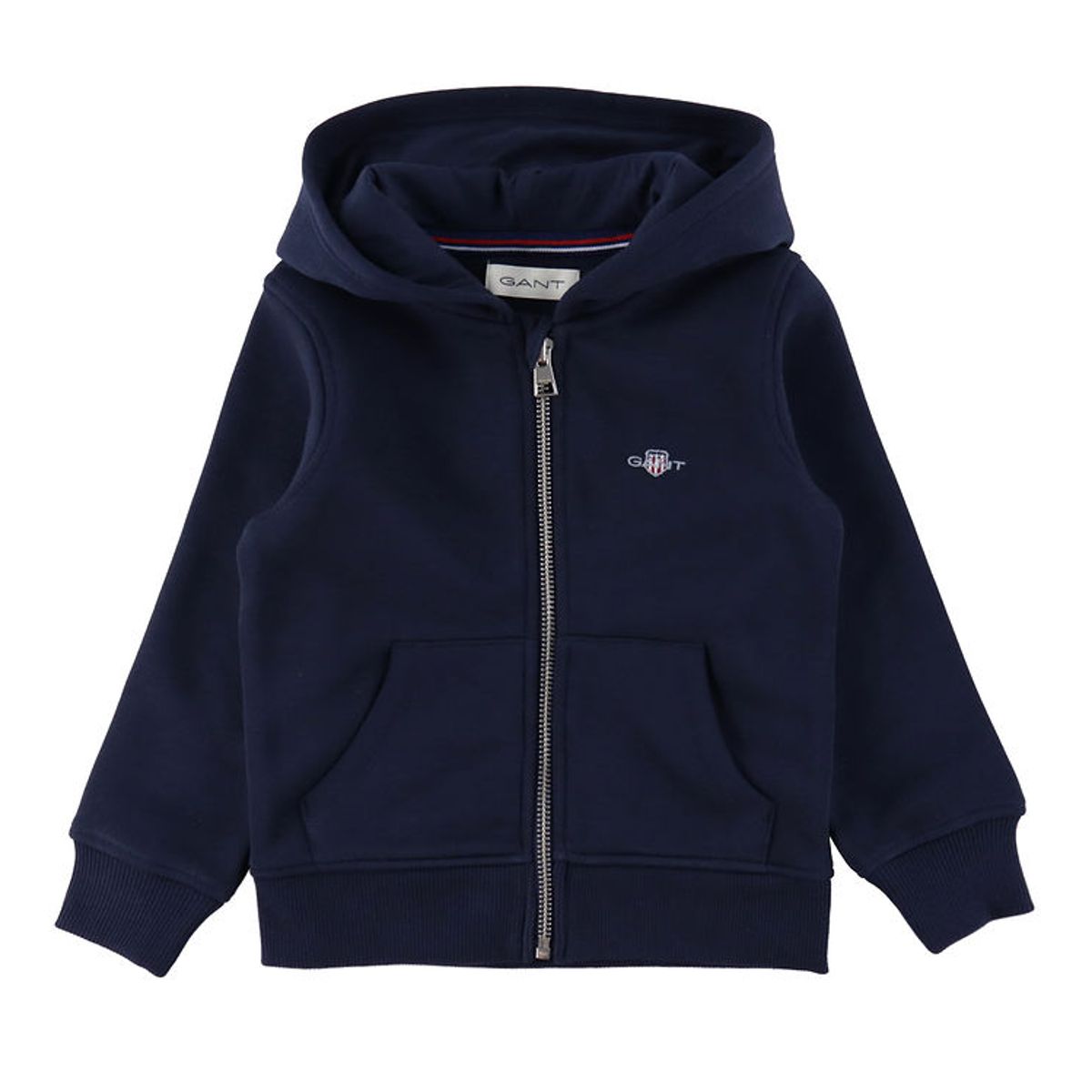 GANT Cardigan - Shield Zip - Evening Blue