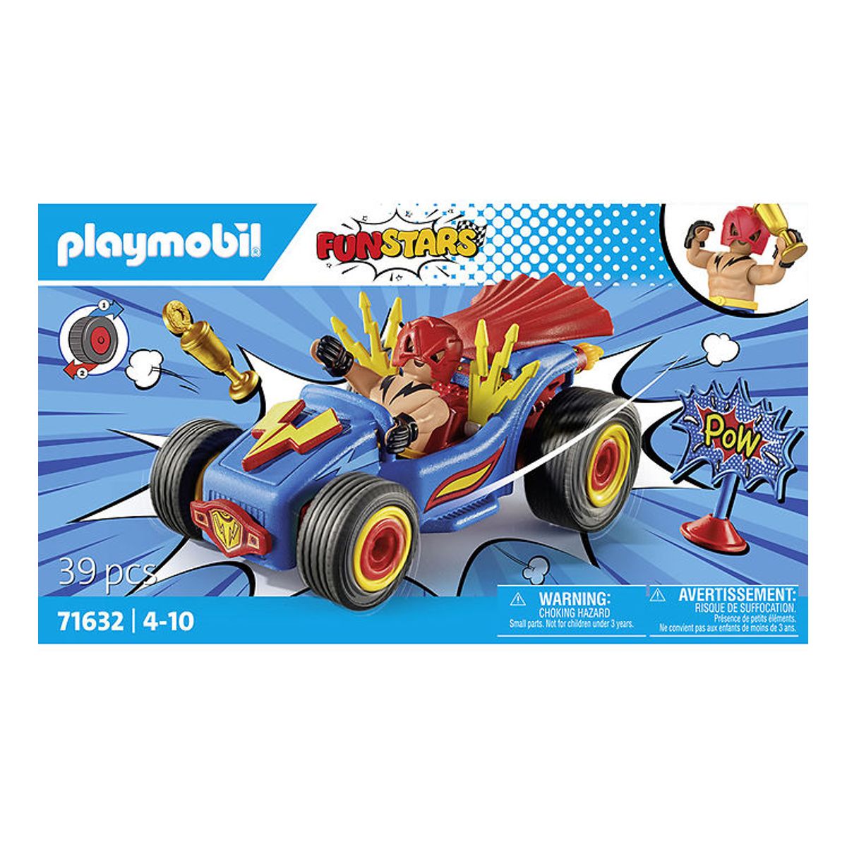 Playmobil Funstars - Racing Wrestler - 71632 - 39 Dele