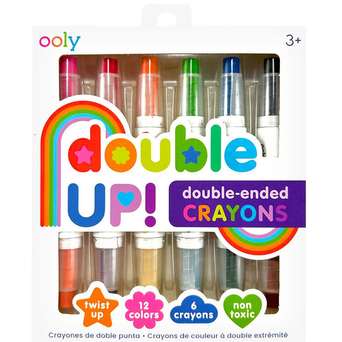 Ooly Farver - 6 stk - Double Up Crayon