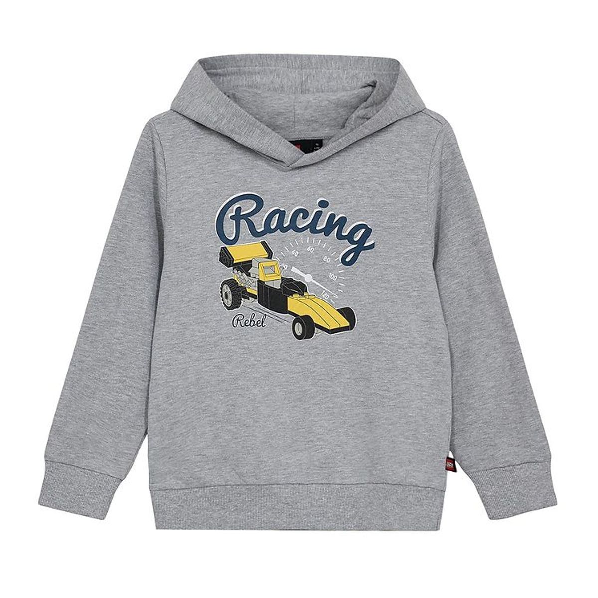 LEGO ® Wear Hættetrøje - LWScout 708 - Grey Melange m. Print