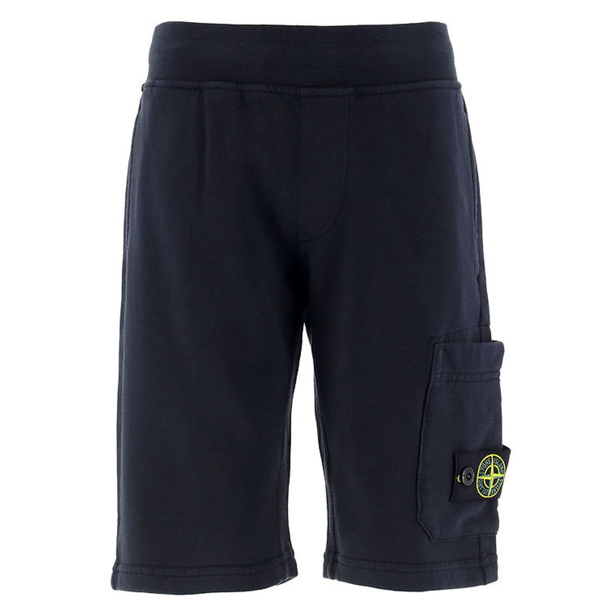 Stone Island Sweatshorts - Navy Blue m. Logo