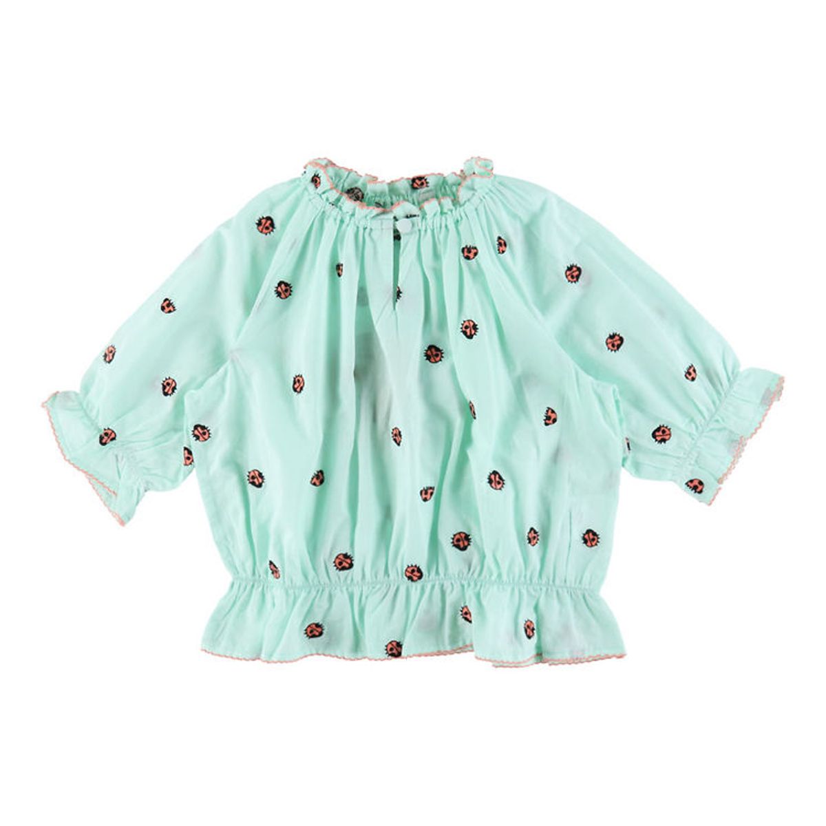 Stella McCartney Kids Bluse - Mintgrøn m. Mariehøns