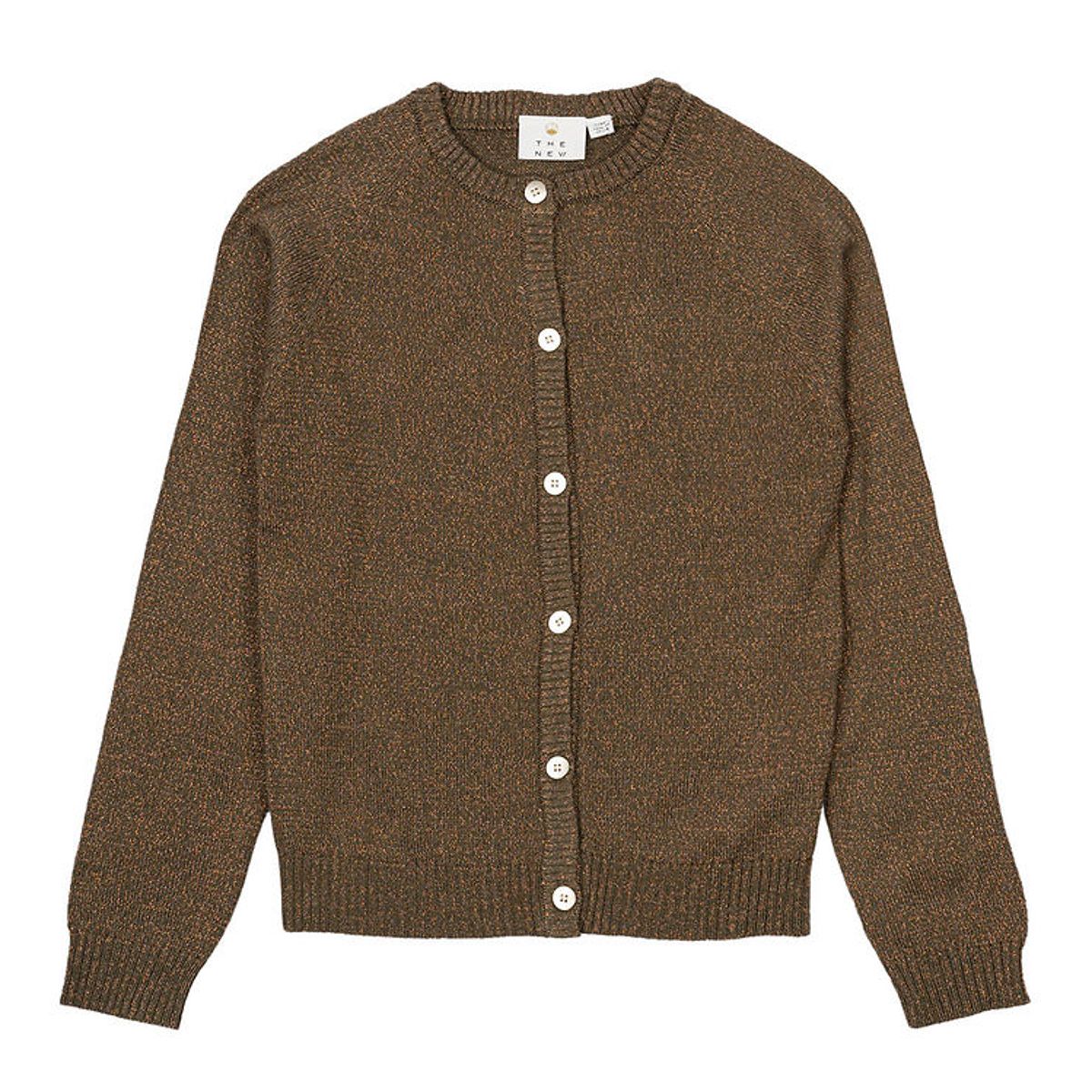 The New Cardigan - Strik - TnEve - Ivy Green m. Glimmer