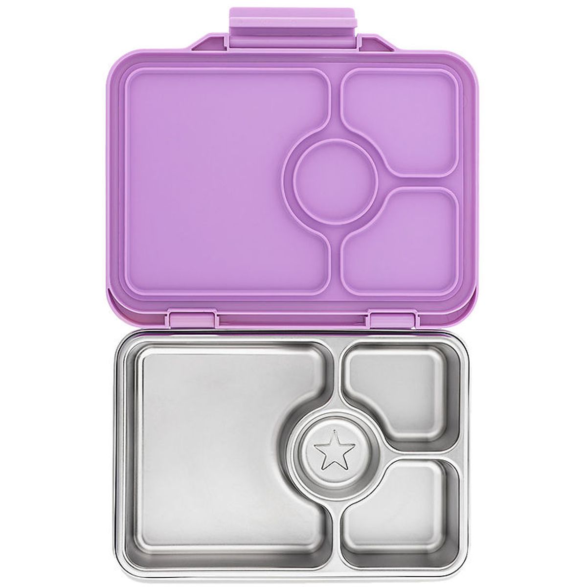 Yumbox Madkasse m. 4 Rum - Bento Steel - Lavande Purple