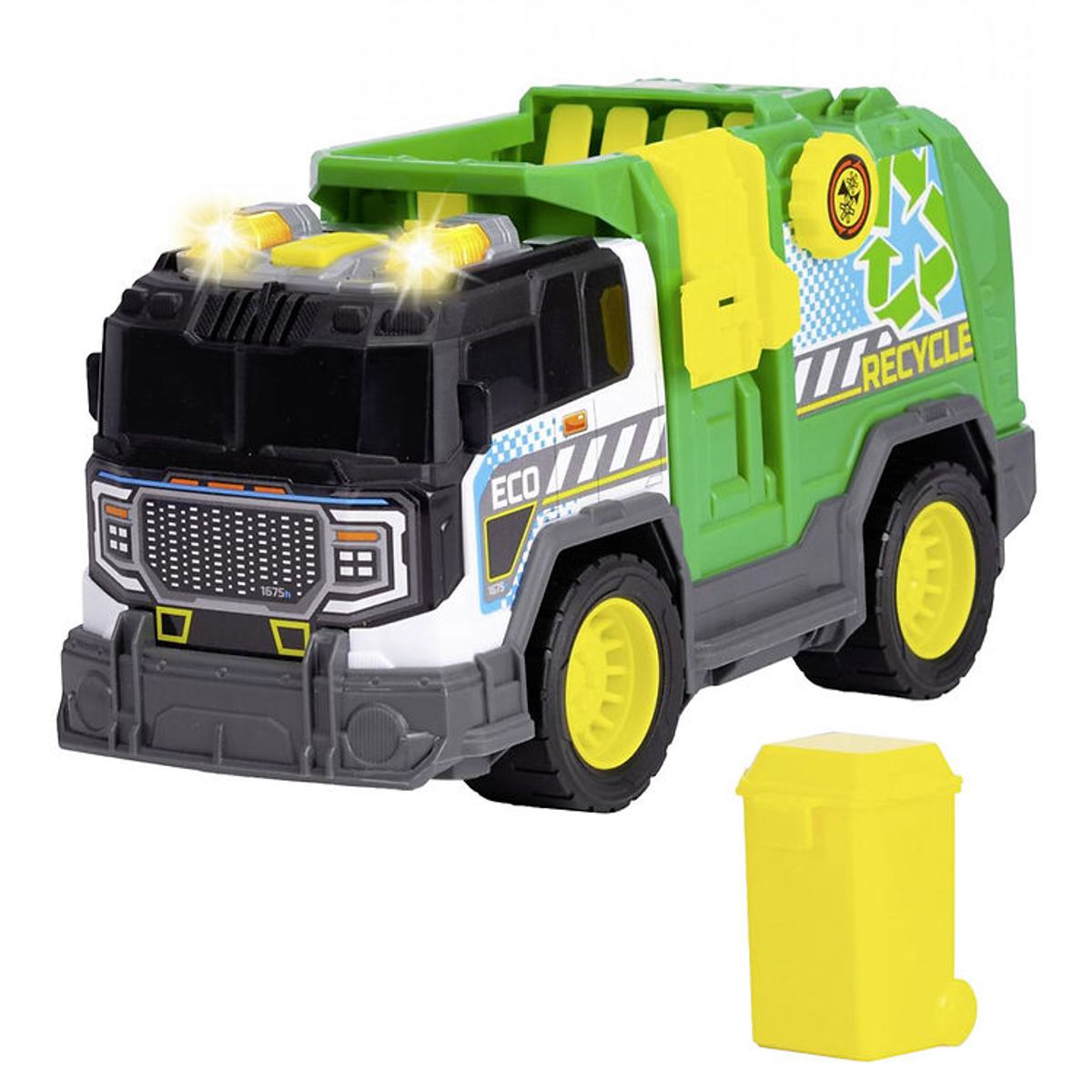 Dickie Toys Bil - Recycle Truck - Lys/Lyd