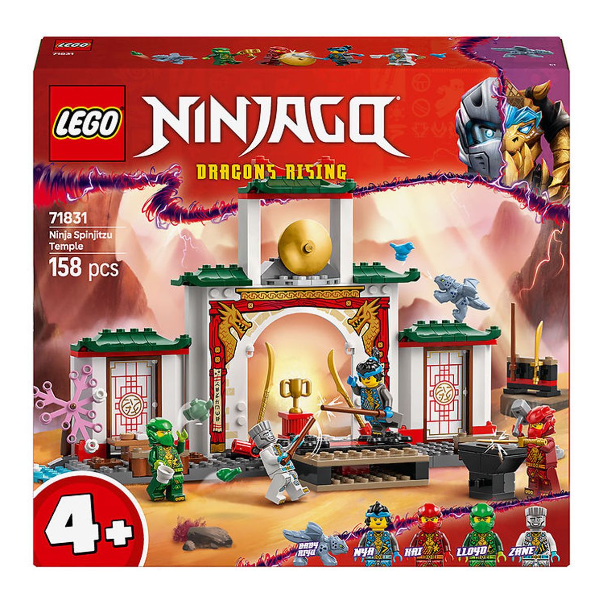 LEGO ® Ninjago - Spinjitzu-Ninjatempel 71831 - 158 Dele