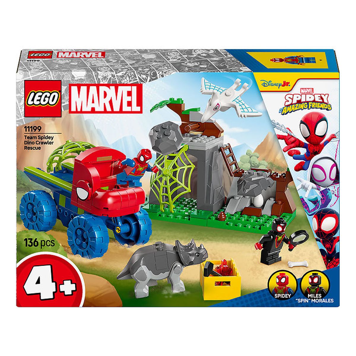 LEGO ® Marvel - Team Spideys Dinotruck Redning 11199 - 136 Dele