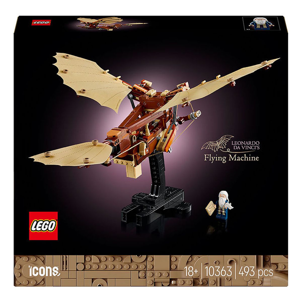 LEGO ® Icons - Leonardo da Vincis flyvemaskine 10363 - 493 Dele