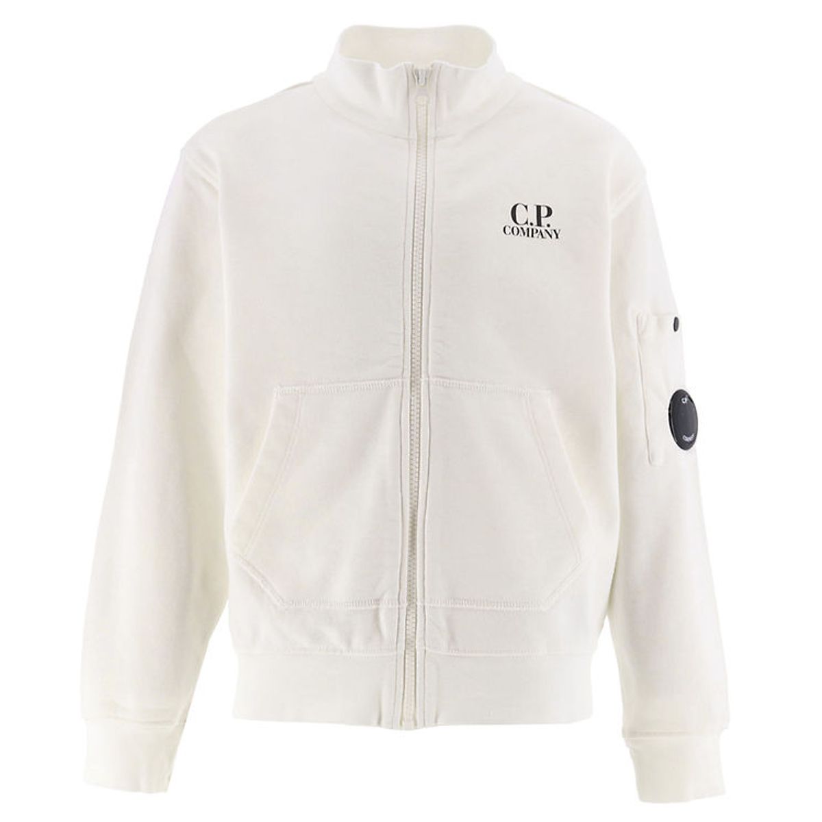 C.P. Company Cardigan - Gauze White m. Sort