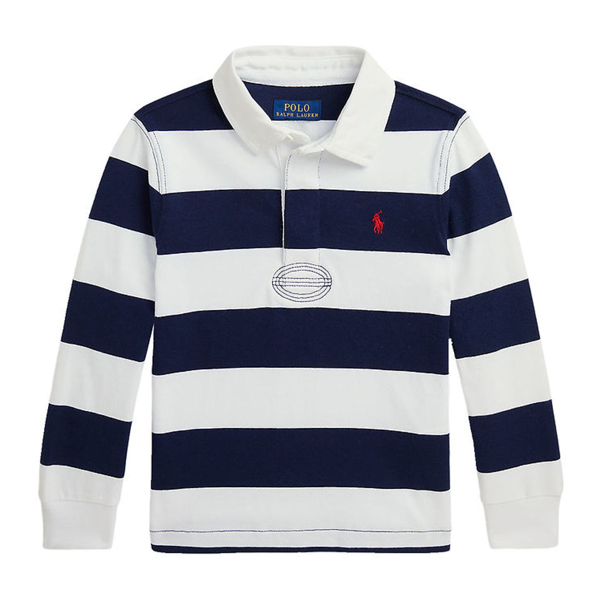 Polo Ralph Lauren Polobluse - Navy/Hvidstribet