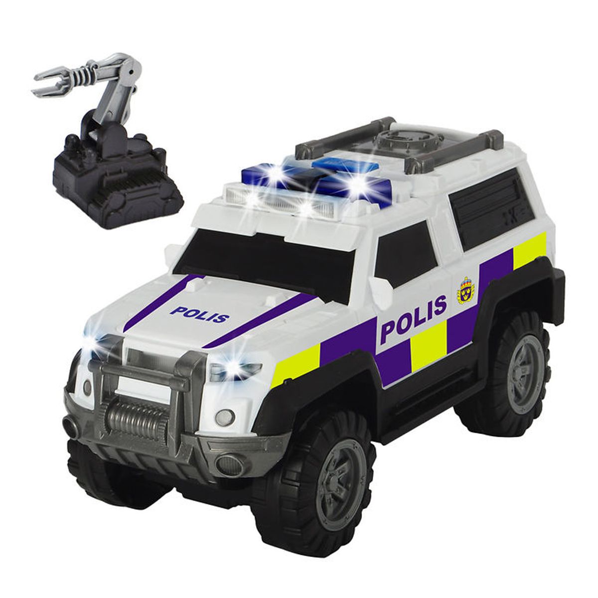 Dickie Toys Bil - Police SUV - Lys/Lyd