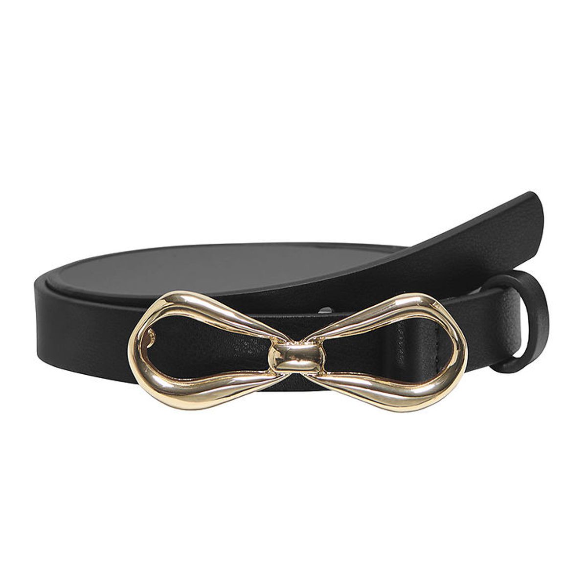 Kids Only Bælte - KogFine - Sort/Gold Bow Buckle