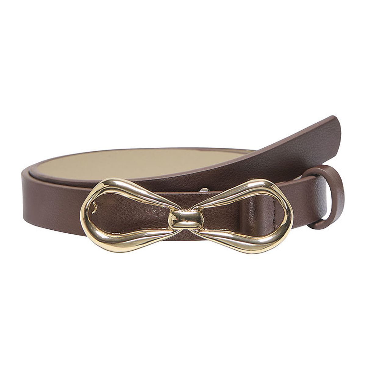 Kids Only Bælte - KogFine - Chocolate Martini/Gold Bow Buckle