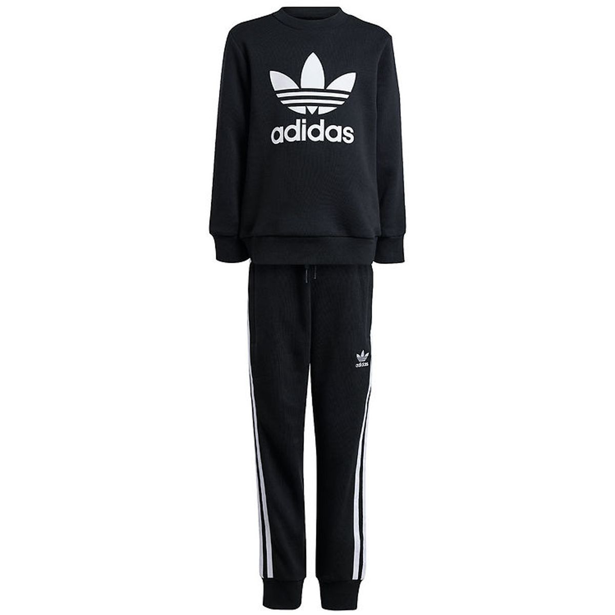 adidas Originals Sweatsæt - Trefoil - Sort m. Hvid