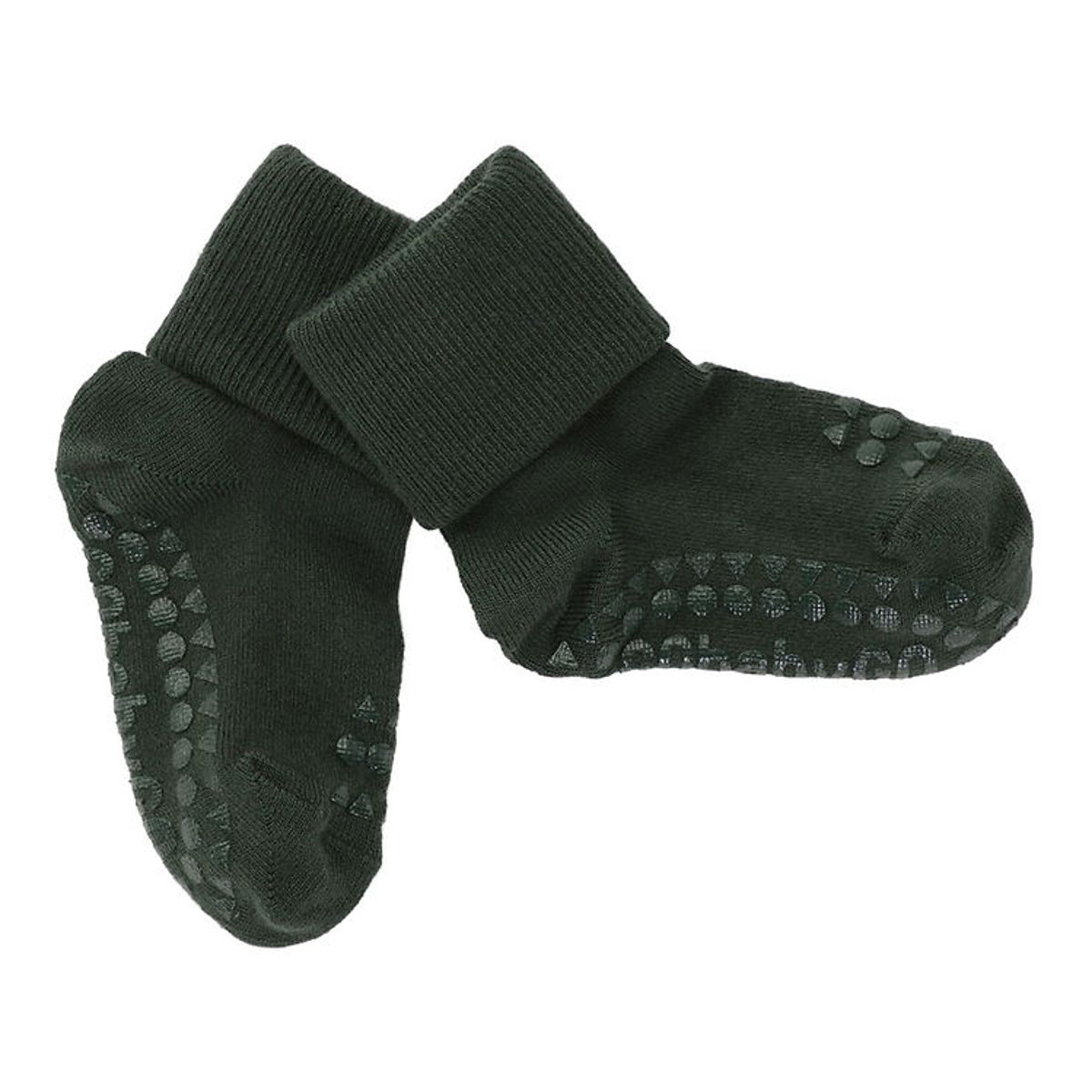 GoBabyGo Strømper - Bambus - Non-Slip Socks - Forest Green