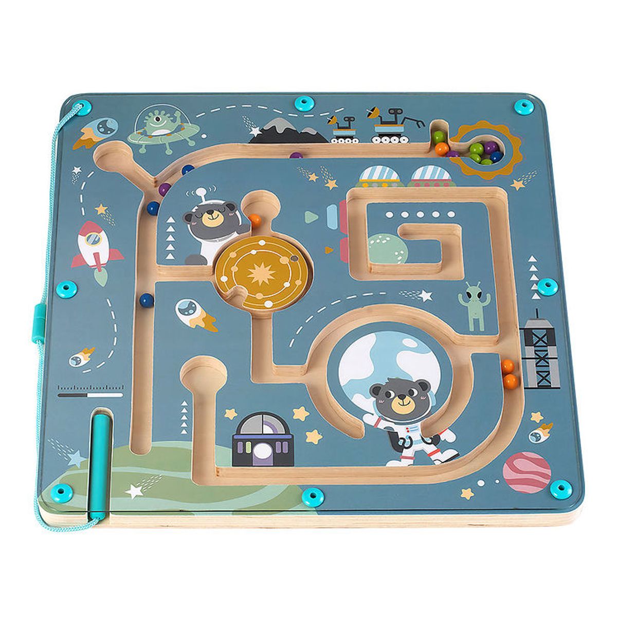 Kinder and Kids Spil - Space Pathfinder - Magnetic Ball Game