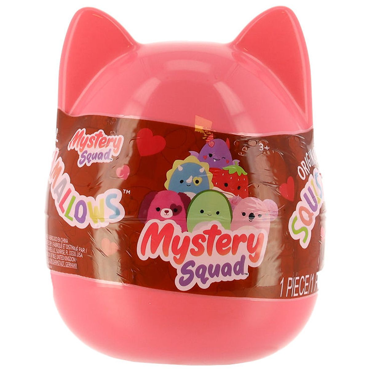 Squishmallows Bamse - Assort. - 20 cm - Mystery Squad - Rosa