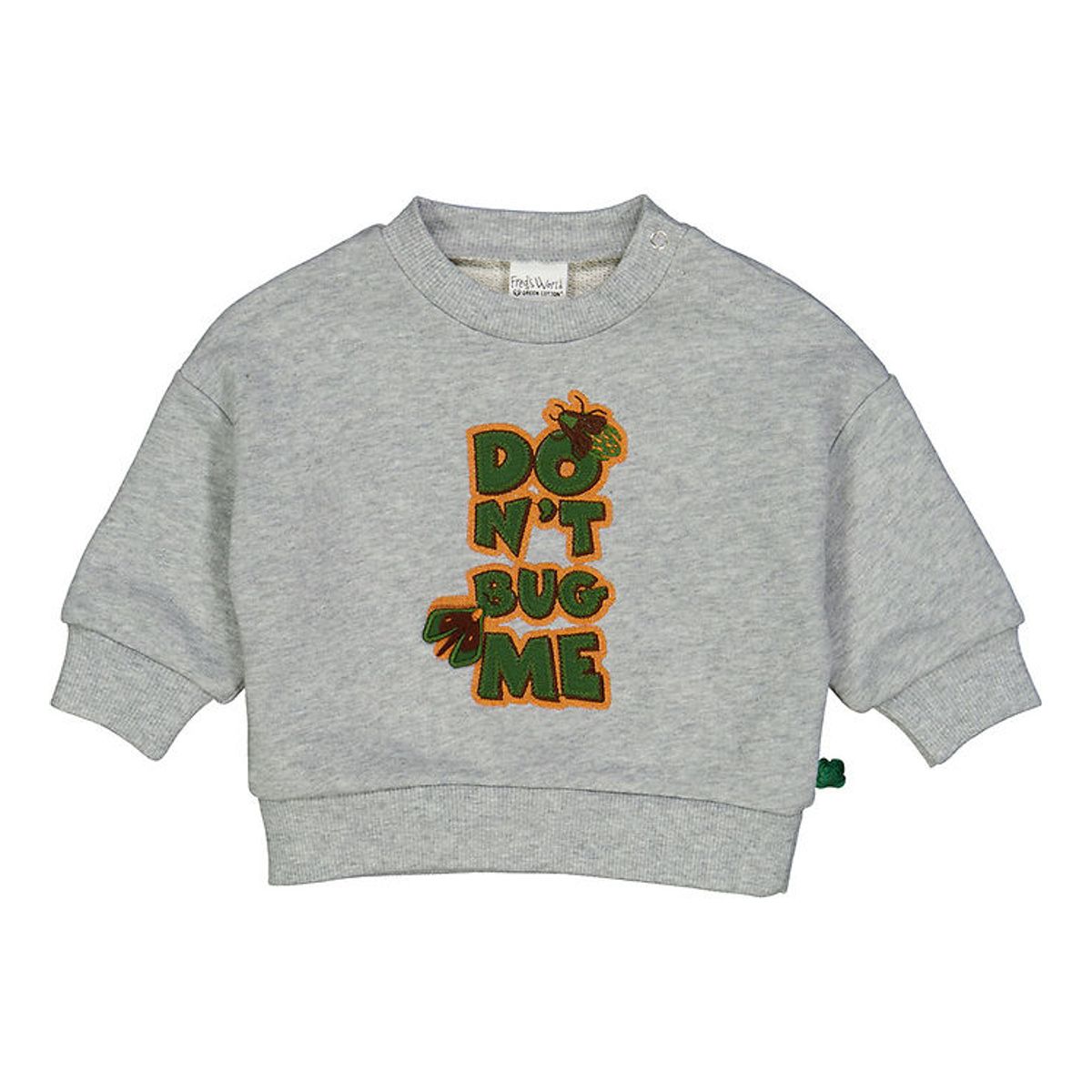 Freds World Sweatshirt - Dont Bug Me - Gråmeleret