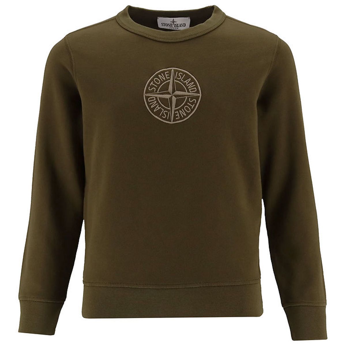 Stone Island Sweatshirt - Armygrøn m. Logo