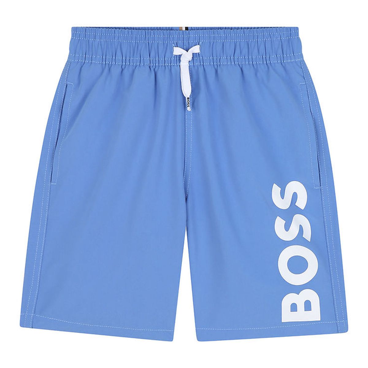 BOSS Badeshorts - Blå m. Hvid