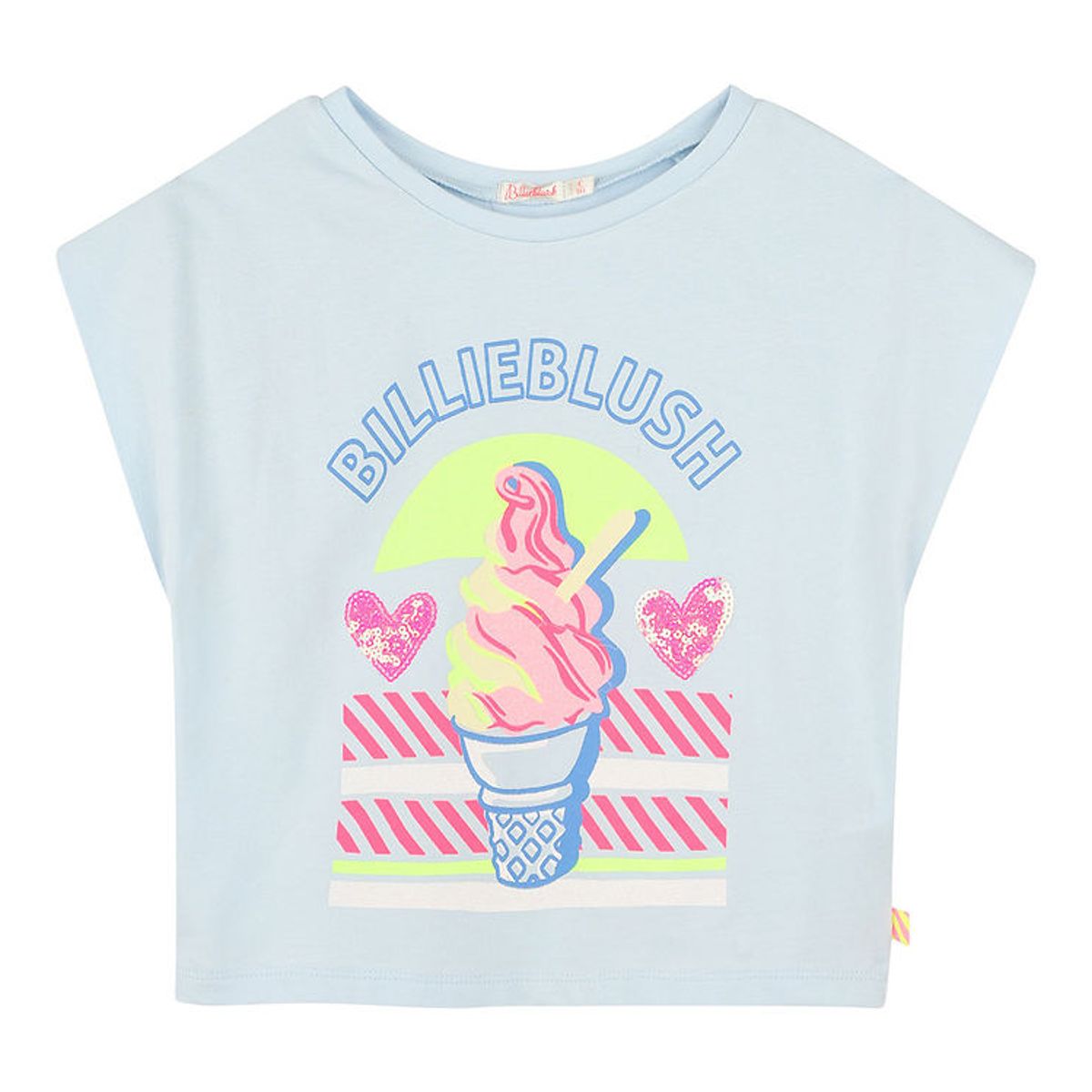 Billieblush T-shirt - Ice Water m. Print/Glimmer