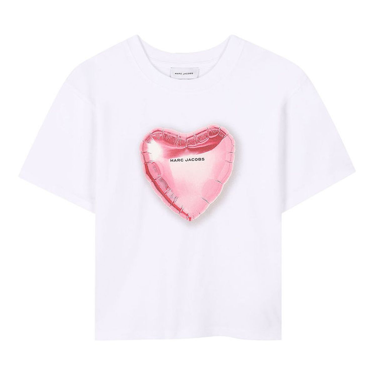 Little Marc Jacobs T-shirt - Hvid/Pink m. Hjerte