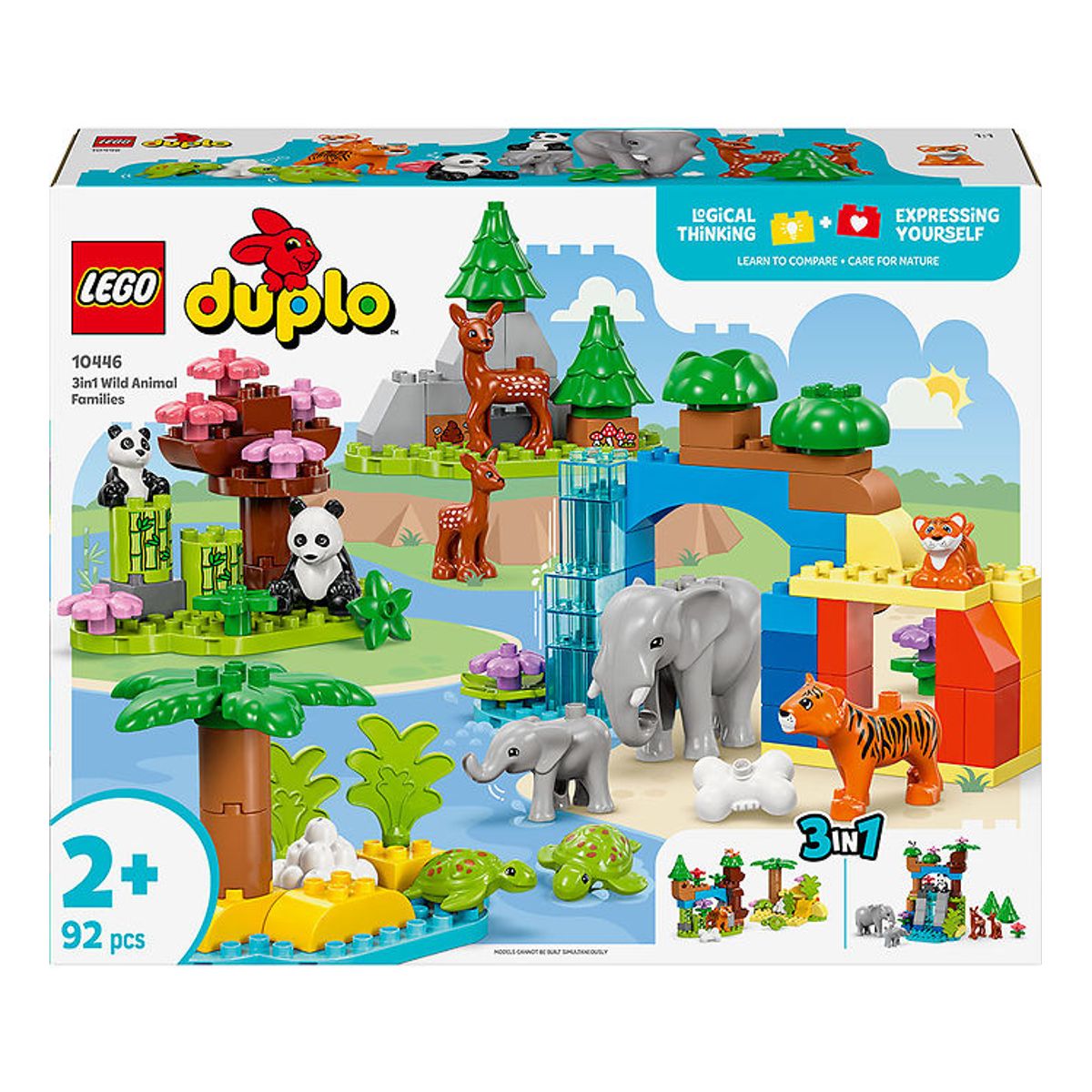 LEGO ® DUPLO - Vilde Dyrefamilier 10446 - 3-i-1 - 92 Dele