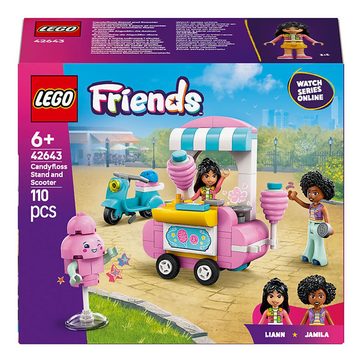 LEGO ® Friends - Candyfloss-bod og Scooter 42643 - 110 Dele