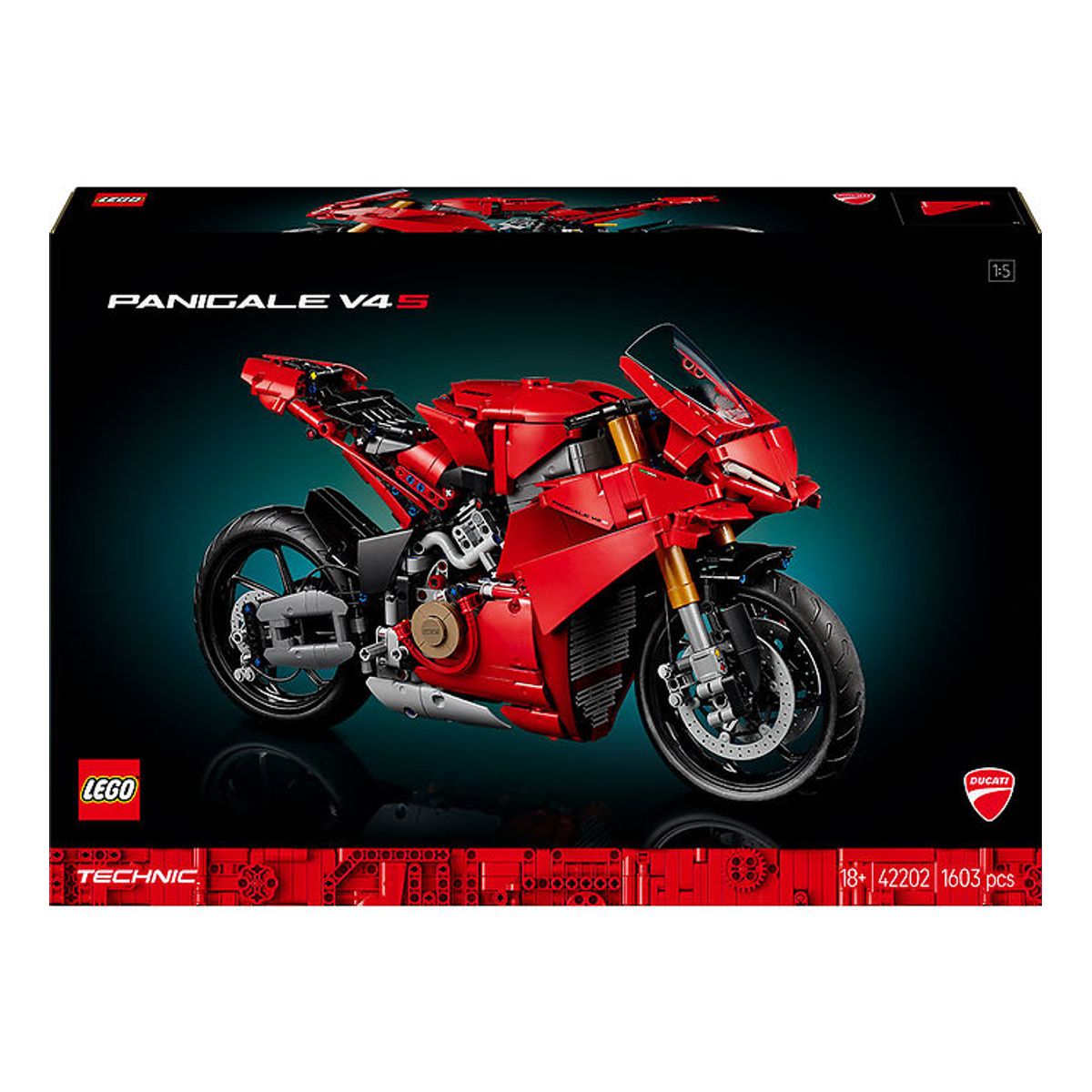 LEGO ® Technic - Ducati Panigale V4 S-motorcykel 42202 - 1603 Del