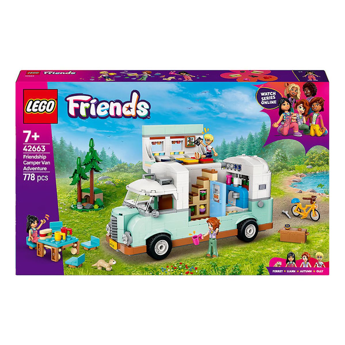 LEGO ® Friends - Venskabs-autocamper på eventyr 42663 - 778 Dele